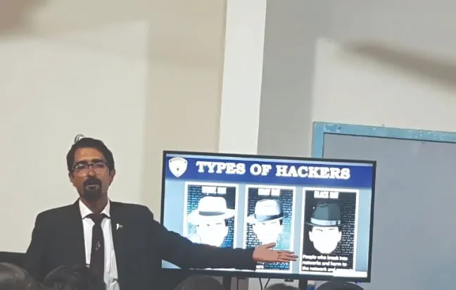 Cyber Security Awareness Session at APEX Secondary School by asad ul rehman