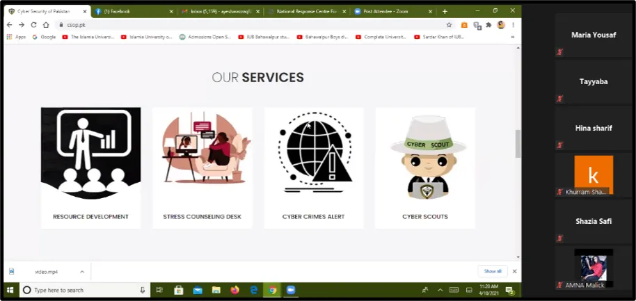 Cyber Security Awareness Session for Council of Women Leaders by Asad ul Rehman